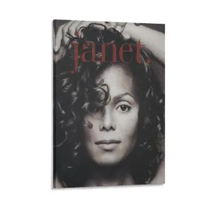 Janets Jacksons Canvas Music Posters. Wall Art Decor for Bathroom, Bedroom, Living Room & Home Office. Poster Canvas Wall Art For Bedroom Decor Bar Office Room Decor Gift