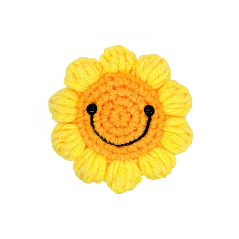 Smiling sunflower head