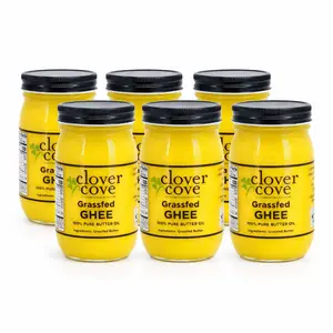 Grassfed Ghee | Pack of 6 | 16 oz | Clover Cove Ranch