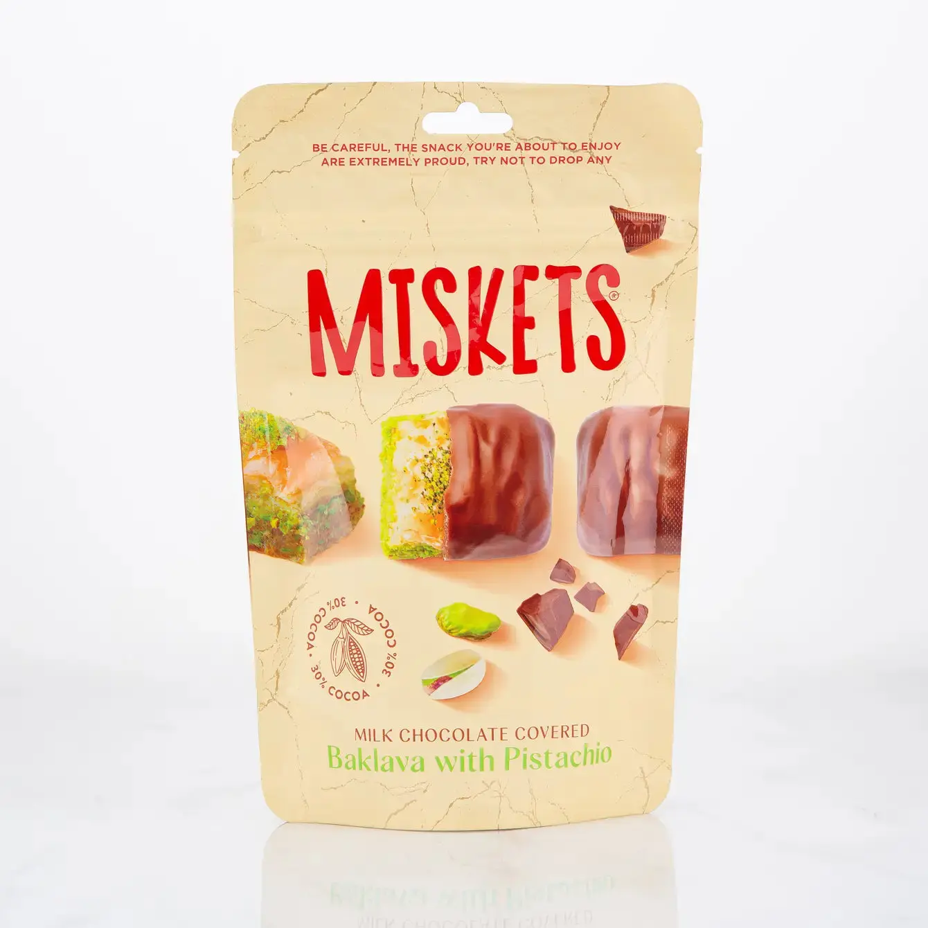 Premium Chocolate Coated Mini Turkish Baklava 70 gr 2.47 Oz