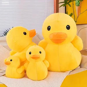 Ultra-Soft Yellow Duck Plush Pillow - Gift for Holidays, Soft Polyester Fabric