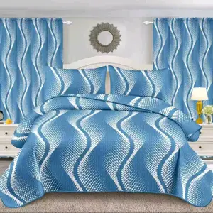 7-Piece Comforter Set with Curtains & Decorative Pillows – Complete Bedroom Set