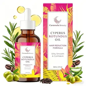 Cyperus Rotundus Oil - 60ml Natural Cyperus Rotundus Oil For Hair Removal, Moisturizing & Soothing Cyperus Oil For Reducing Body Hair Growth, Hair Removal Oil Ideal for All Skin Types