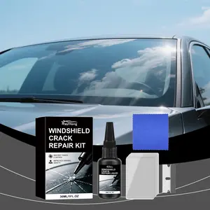 Windshield Repair Kit for Universal Car Models, Complete Windshield Fixing Set, Easy-To-Use Glass Restoration Tools, Perfect for DIY Fixes