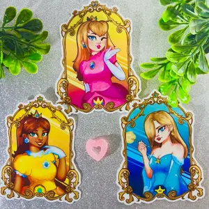 Mario Princesses Stickers / Peach Daisy Rosalina Stickers