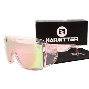 HARMTTER Men's & Women's UV Polarized Fashion Glasses with Z87 Impact Protection, Ergonomic Fit, Non-Prescription Glasses with Multi-Color Options (Black/Tinted/Clear) - Ideal for,, Activities - -Glare & Enhanced Contrast, -Reflective Coati