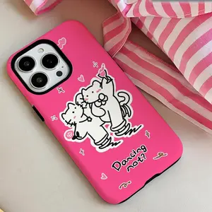 Cute Cartoon Hello Kitty Pattern Phone Case, Decorative Phone Protector Cover, Phone Accessories Compatible with iPhone 16 15 14 13 12 11 Plus Pro Max, Casing