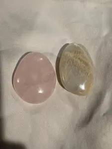 Emotional Support Crystal Duo Set- Moonstone and Rose Quartz
