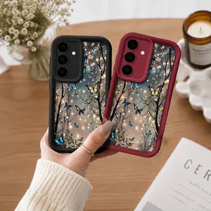 Phone Case: Dreamy Butterfly Silicone Phone Case, Anti Drop and Anti Fingerprint, Suitable for Samsung Galaxy S26 S25 S24 S23 S22 S21 Fe Plus Ultra A13 A14 A15 A16 A17 A33 A34 A35 A36 A52 A53 A54 Note20