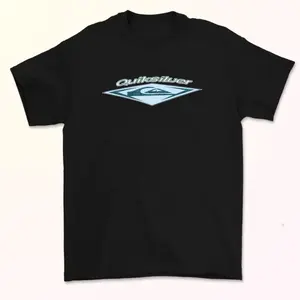 Rare!! Vintage 90's QUIKSILVER Logo Faded Surf Tee Shirt Boys