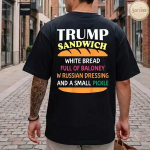 Comfort Colors (ON Back) Trump Sandwich White Bread Funny T-Shirt