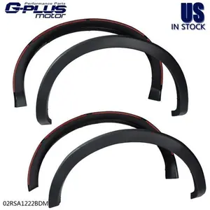 Fit For 2009-2014 Ford F150 Black 4pcs Factory Style Wheel Fenders Flares Kit
