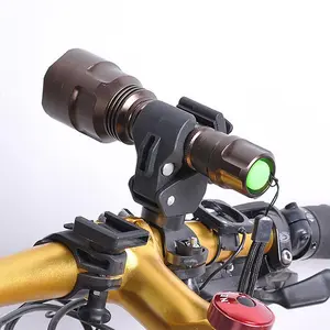 360-Degree Adjustable Flashlight Mount, Quick-Release Clip-on Accessory, Secure and Non-Slip Design, Perfectly Suitable for Trail Riding, Night Running, and Hands-Free Lighting