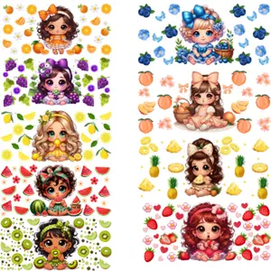 Fruits Uvdtf Wrap Bundle  for 16 oz glass cup