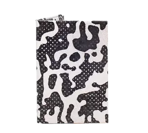 Monochrome Delta Micro Wallet - 1.3mm Slim Design, Waterproof, Eco-Friendly, RFID Protection, Holds 8 Cards & Cash, Artistic Design