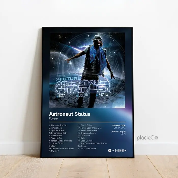 Future - Astronaut Status - Hip Hop Album Poster - Custom Album Cover - Future Rapper - Custom Album Poster - Future Print - Gift Ideas8383
