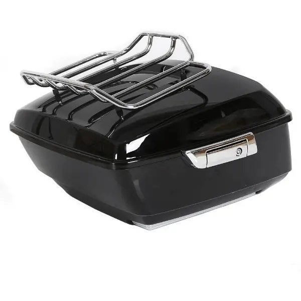 King Tour Pack Touring Trunk Tail Box for Harley Touring Models 2014-2024 New (King Tour Pack W/Top Rack)