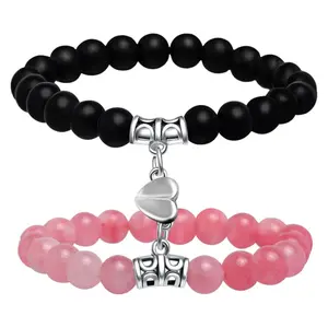 Matching Heart Magnetic Bracelets - Valentine's Day Gifts for Couple, Boyfriend, Girlfriend, husband, wife, Lovers