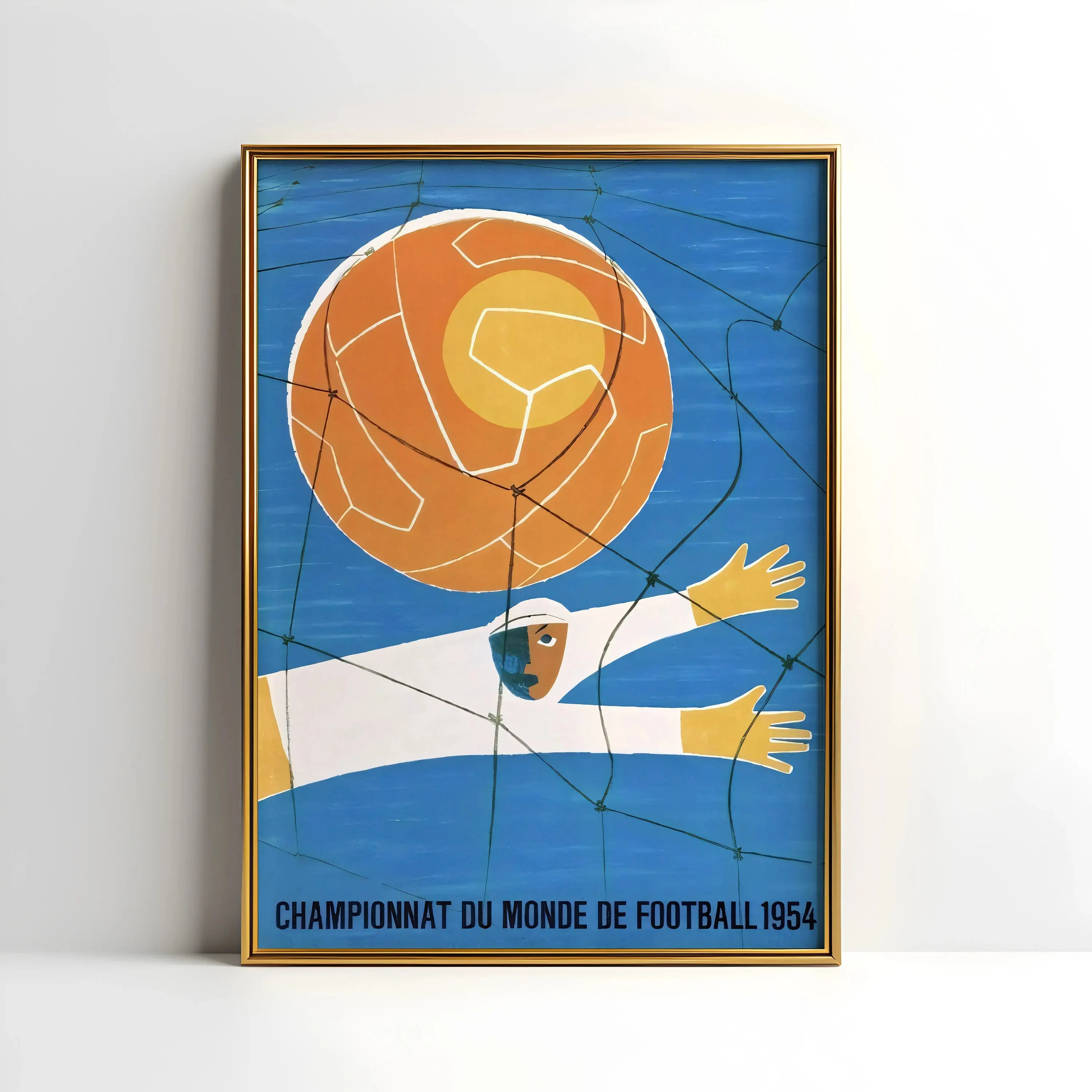 1954 WC Poster | Vintage Soccer Print | Football Wall Art | Historic Sports Decor | Retro Football Artwork | Soccer Fan Gift