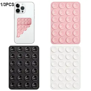 Silicone Suction Cup Phone Holder, Waterproof Sticky Base Suitable For Most Phones, Universal Finger Grip For Selfie & Video