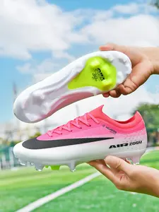 European Cup F50 Soccer Shoes Football Boots for Men, Women, Teens, Students, Sporty PU Material, Tpu Sole, All Seasons, Medium Width, Less Than Ankle Height