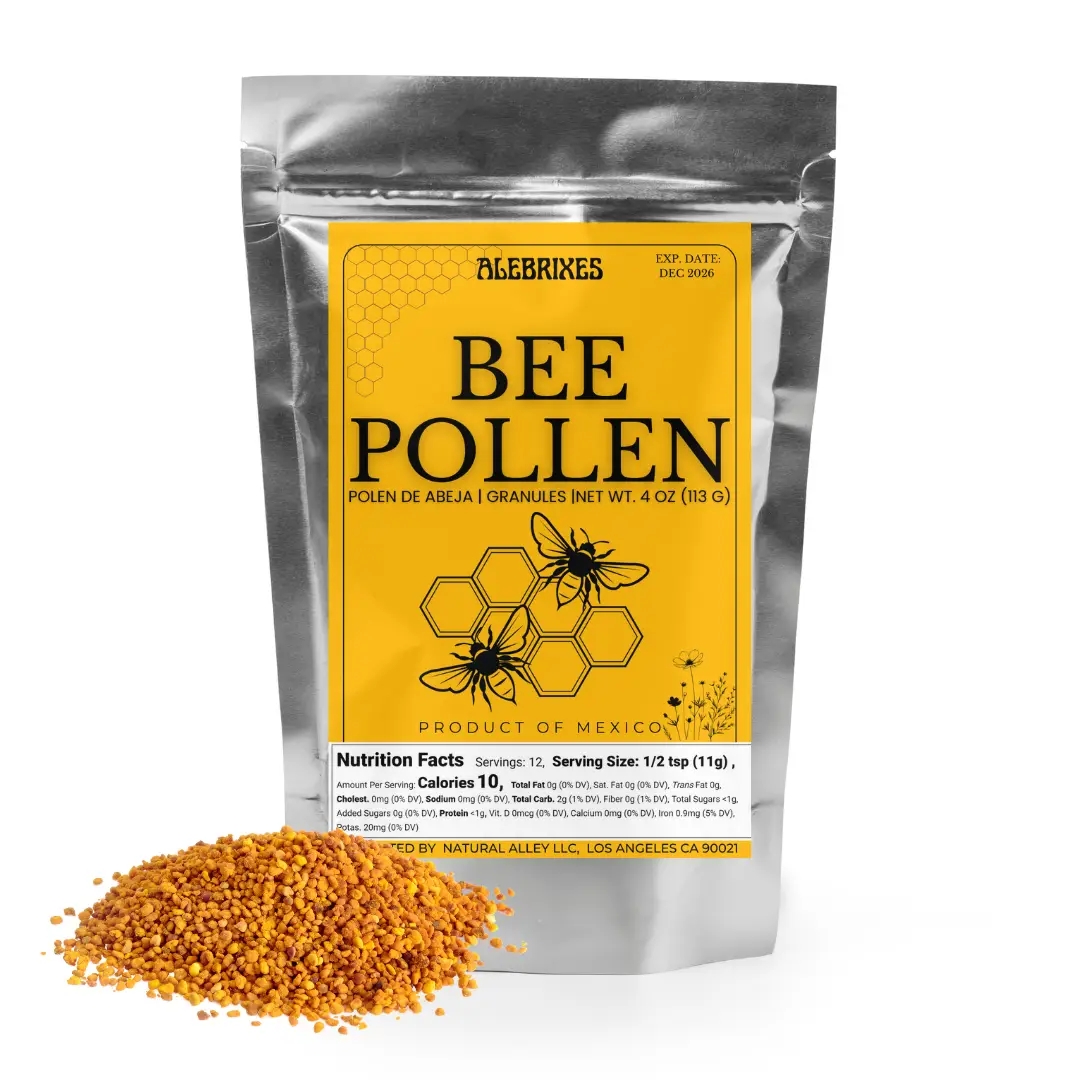 | Pure Bee Pollen 4oz (113g)| 100% Bee Pollen Granules | Polen de Abeja 100% Natural | All Natural Supplement.