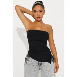 Valerie Asymmetrical Top - Black