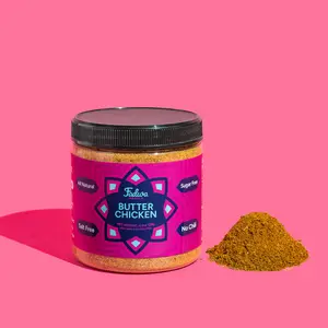 Fadwa Butter Chicken Masala - All Natural Gluten-Free Salt & Red Chili Powder Free 128g Jar Flavor Salt