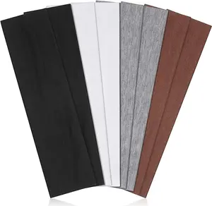 Non-Slip Headbands for Women - Stylish Sports Hair Bands for Women's Hair - Soft and Stretchy Cotton Cloth Headbands for Yoga, Outdoor Exercise, and Running double armsleeves