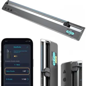 NeoRuler Digital Scale Ruler, 12 inch  Scale Ruler with Infinite Customized Scales and +-0.004 inch Accuracy, 93 Built-in  Imperial, Metric Scales, Architectural and Engineering