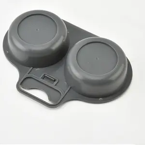 1pc Microwave Safe PP Plastic Egg Poacher - Round 2-Cup Egg Steamer for Quick Omelette Cooking, Non-Electric Kitchen Gadget