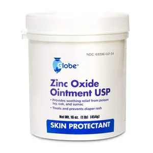 16 oz Zinc Oxide 20% Skin Protectant Barrier Ointment, Treatment for Diaper Rash, Relief From Poison Ivy, Sumac & Oak, Protects From Wetness, Protects Chafed Skin