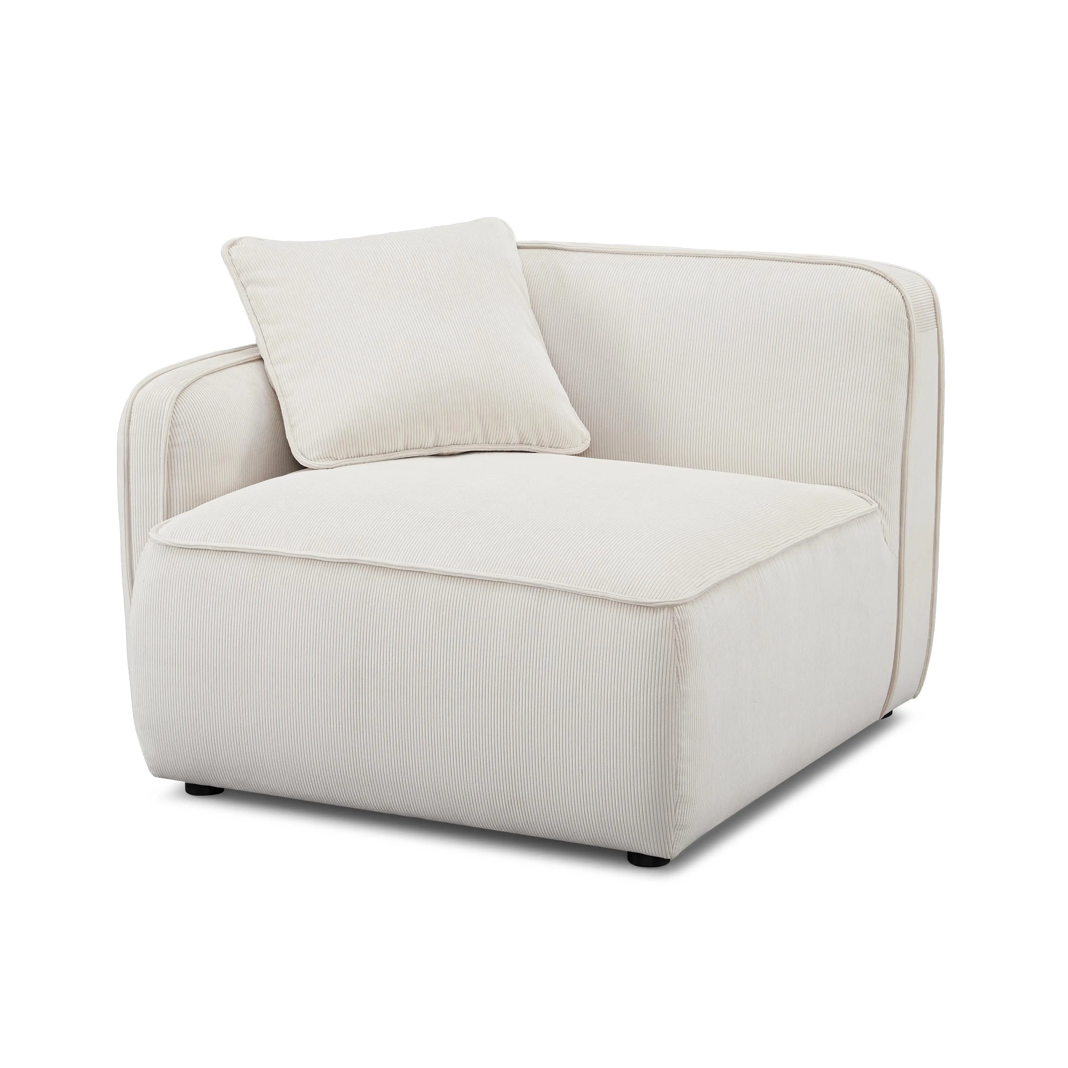 Travie Performance Corduroy Velvet LAF Corner Chair