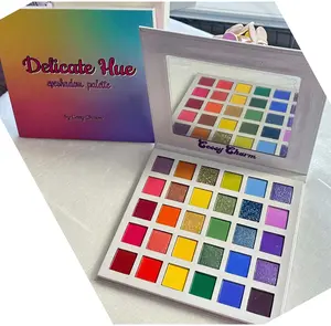 Delicate Hue Eyeshadow Palette, Makeup Cosmetic for Eye Makeup Looks Radiant Glow Highlighter