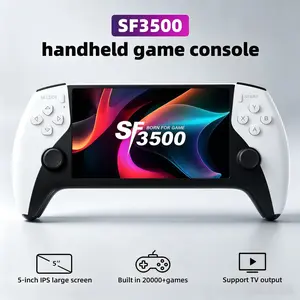 SF3500 Retro Handheld Game Console, 5.1 in HD IPS Screen, 14+ Emulators, Classic Games Support, TV Connection Capability, Ideal Holiday/Birthday Gift for Kids