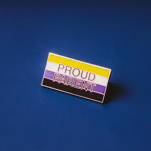 Nonbinary Proud Parent Pride Flag Enamel Pin