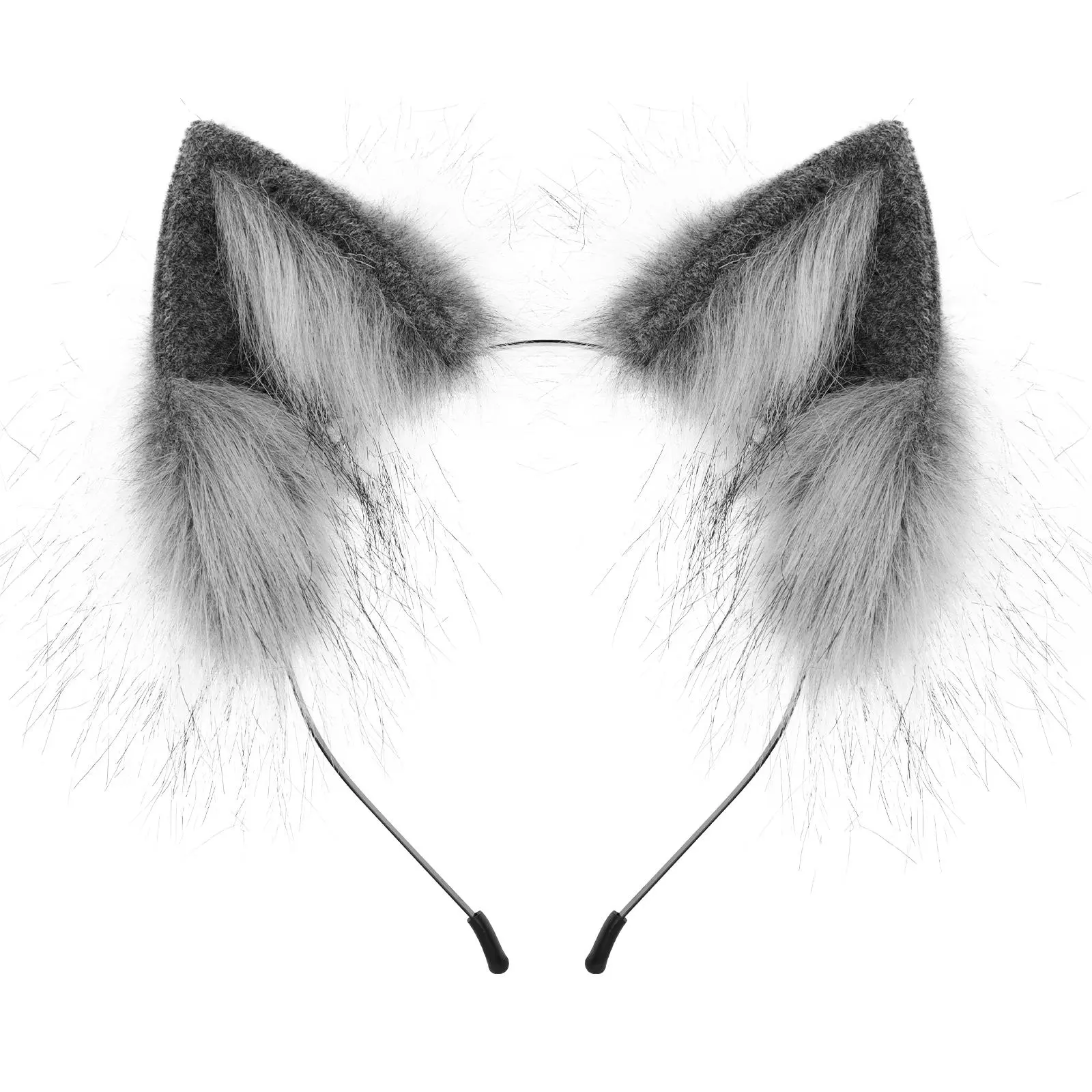 Unisex 1-Size Handmade Synthetic Fabric Animal Ears Headband - Faux Fur Cat-Fox Ear Hairhoop Costume Accessory for Cosplay, Masquerade (Toys & Hobbies DIY Specialty Supplies), Accessories, Role Play