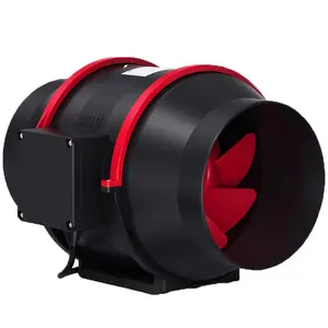 Garvee GD-150A 6 Inch Inline Duct Fan with Variable Speed Controller, 312 CFM High Airflow, 25dB Ultra-Quiet, Metal HVAC Exhaust Fan for Home Ventilation, Hydroponics Cooling, Grow Tents