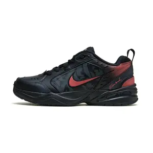 Nike Air Monarch 4 Retro Classic Low-Top Dad Shoes in Black and Red for Men and Women Trending Shoes, House White Official Shoes to Get / Maison Mihara
