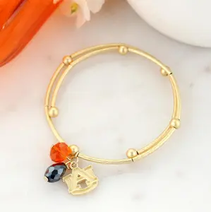Auburn Matte Gld Logo Bracelet