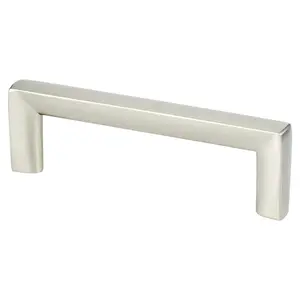 212 MAIN Berenson 96 mm CC Metro Pull Doorknob - Brushed Nickel Finish, Zinc Base Door Hardware with Streamlined Design