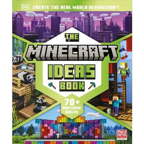 The Minecraft Ideas Book: Create the Real World in Minecraft with 70+ Awesome Builds -- Thomas McBrien, Hardcover