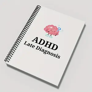 A5 Spiral Planner, 1 Count Late Diagnosis Planner, Procrastination Strategies & Focus-Boosting Techniques, Productivity & Organization Planner