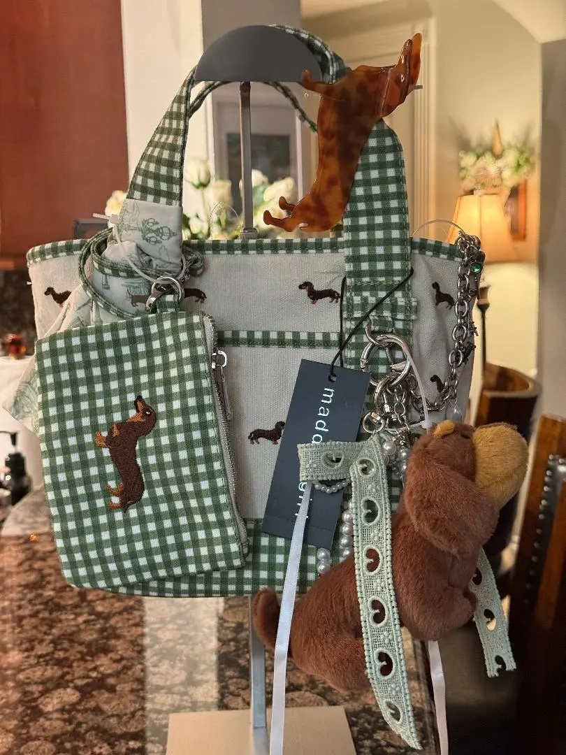 Trending Beaded Bags and Resort Collection - Madden Girl Dachshund Tote Bag
