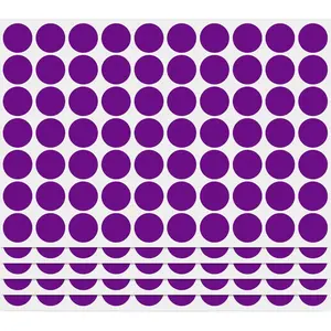 3/4 Inch Coding Circle Sticker Labels,Pack of 1050 Round Color Code Dot Labels Stickers for  Office Marking,Organizing(Fluorescent Purple)