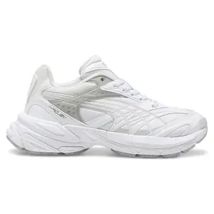 PUMA Womens Velophasis Jelly Glitter Lace Up Sneakers Shoes Casual - White