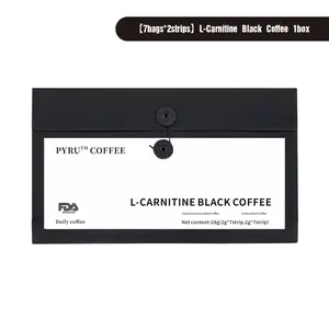 Pyru Coffee | Premium Arabica Ceylon Cinnamon & L-Carnitine Instant Black Coffee | Fast Brew, Bold Taste