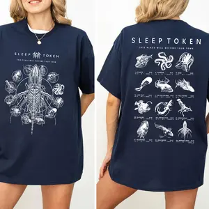 100% Cotton Limited Vintage Sleep Token T-Shirt – Double-Sided Band Graphic Tee, Take Me Back to Eden Rock Merch, Metal Concert Outfit, Unisex Music Lover Shirt