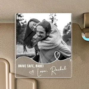 Personalized Pet Sympathy Gift, gift For Dog Lover, custom Photo Car Visor Clip, pet Loss Memorial, sympathy Gift For Animals, car Accessories