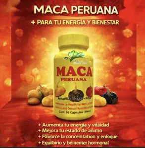 Maca Capsulas 90 Capsules Maznatura Supplement Vitamin